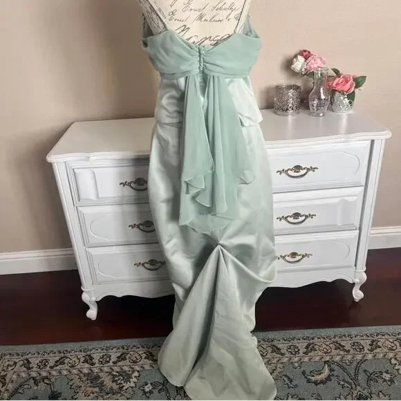 Green prom skirt - Picture 5 of 6